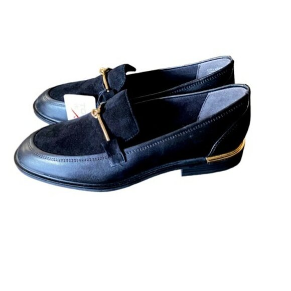 NWT Tamaris Black Leather Loafer 39 - Picture 1 of 6